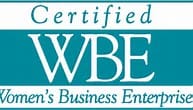 A certified women 's business enterprise logo.